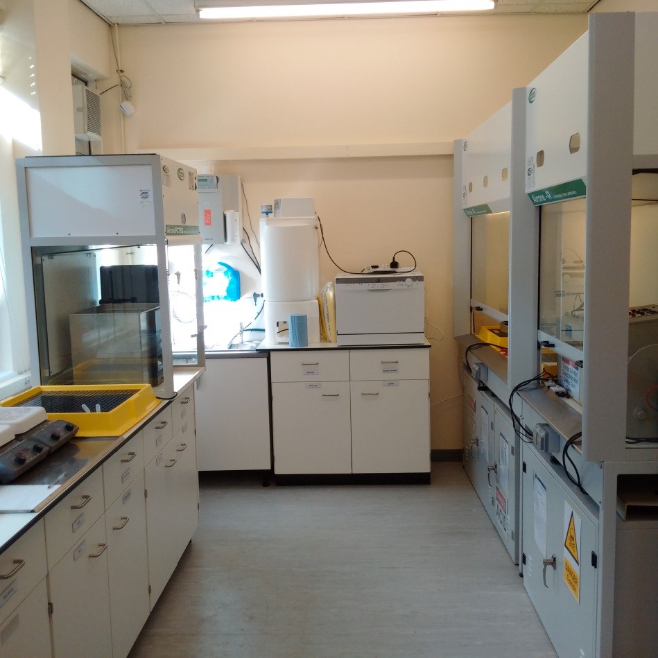 Laboratory equipment in the ​​​​​electroplating and electroforming facility​.